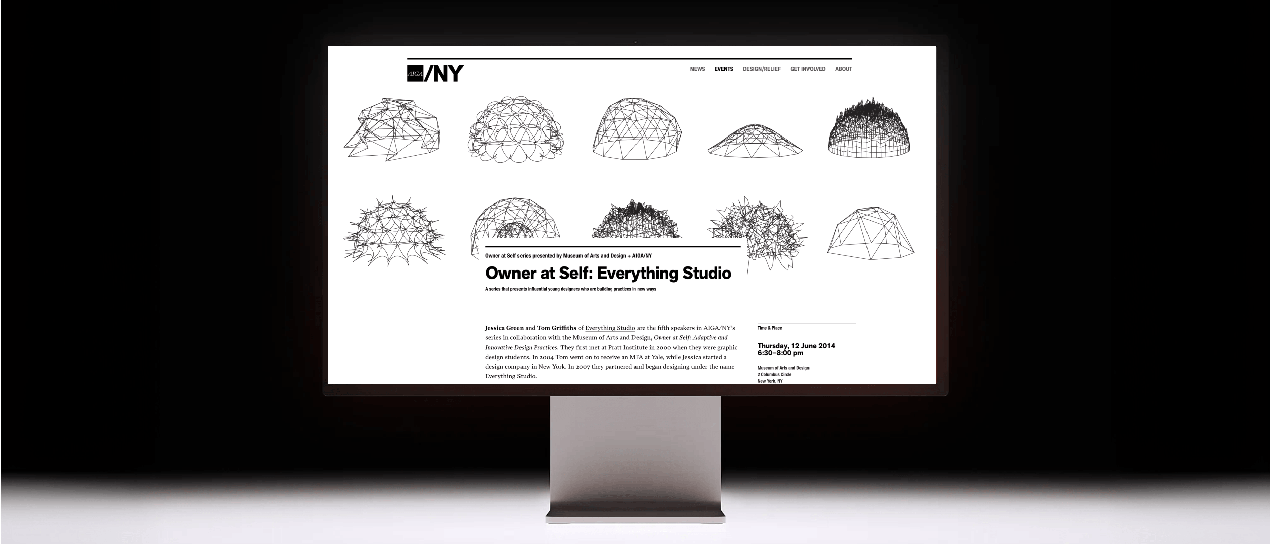 Final invitation hero — dome composition in context