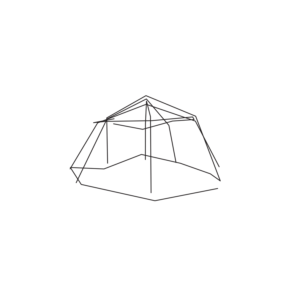 Primary invitation — animated dome composition