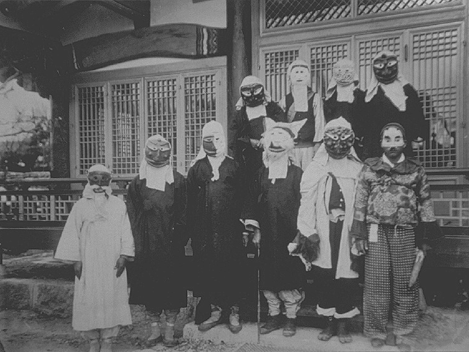 Original mask photograph — bizarre, grotesque, beautiful