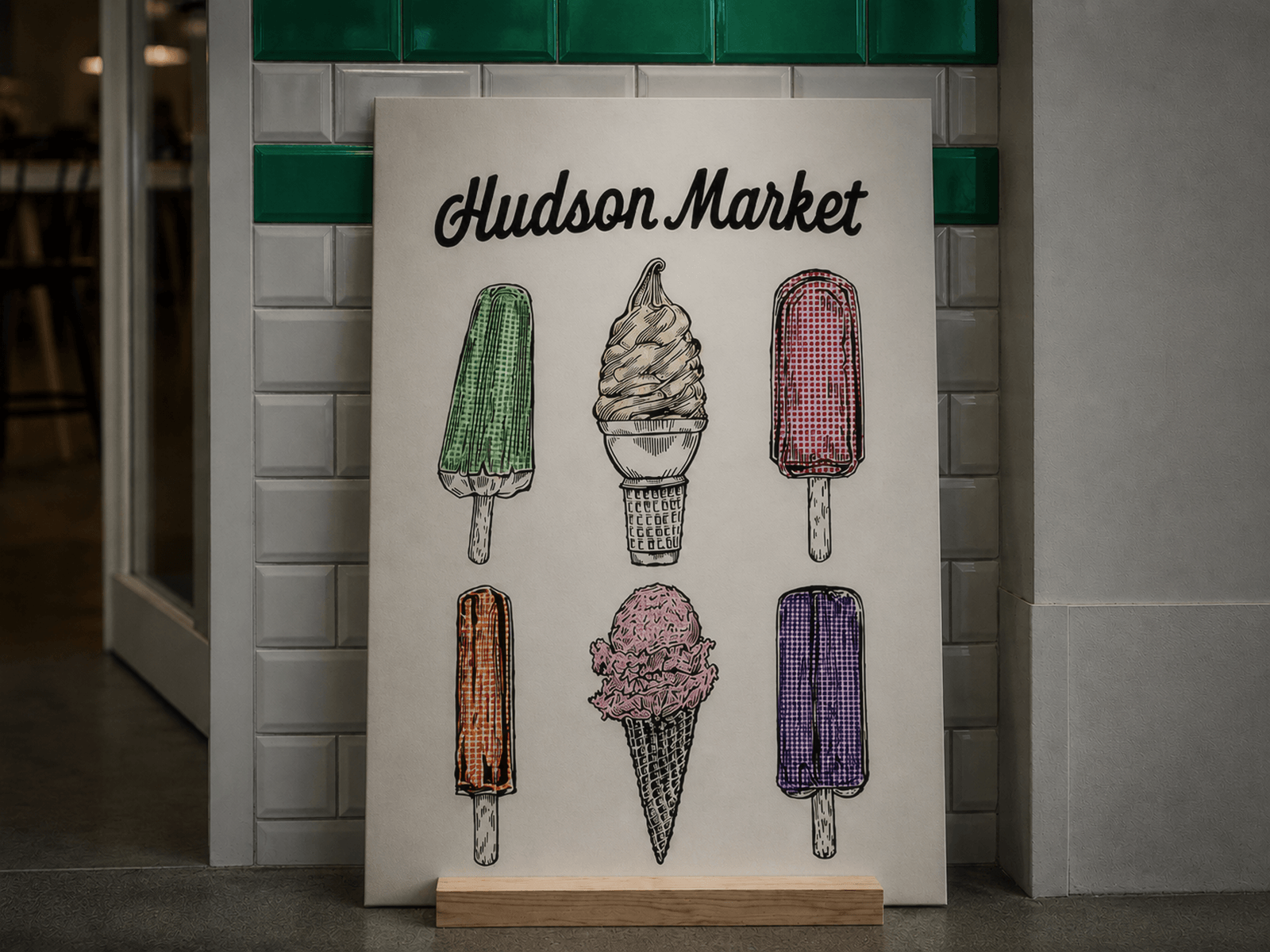 Color palette, typography system, secondary marks