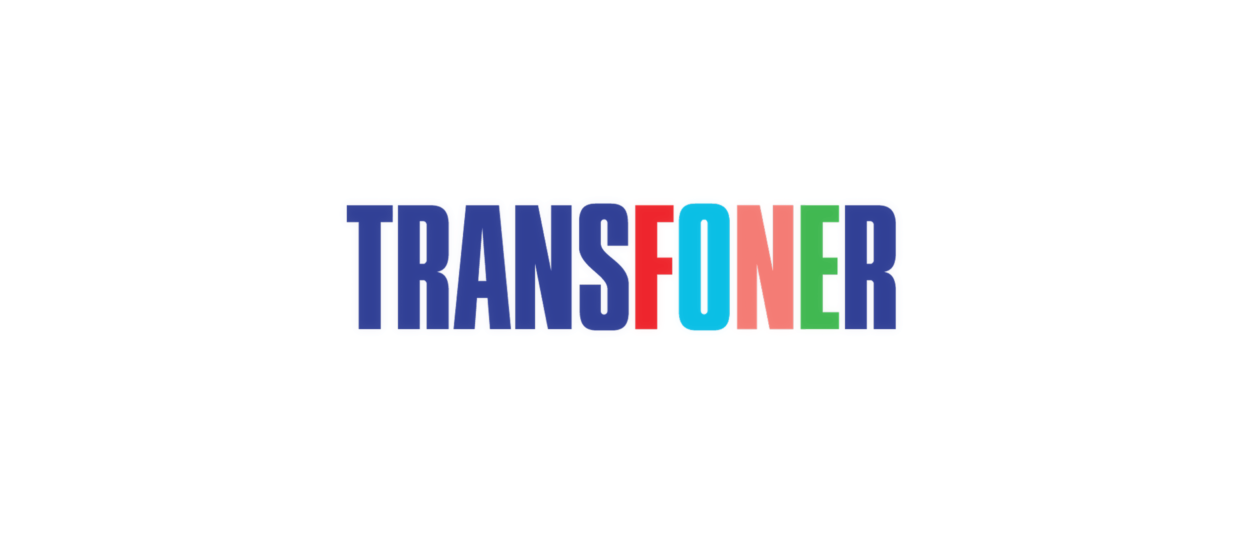 Transfoner home screen hero shot, showing icons mid-transformation